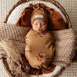 Load image into Gallery viewer, ROAR SWADDLE &amp; BEANIE SET
