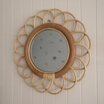Load image into Gallery viewer, FLEUR RATTAN MIRROR (SMALL)
